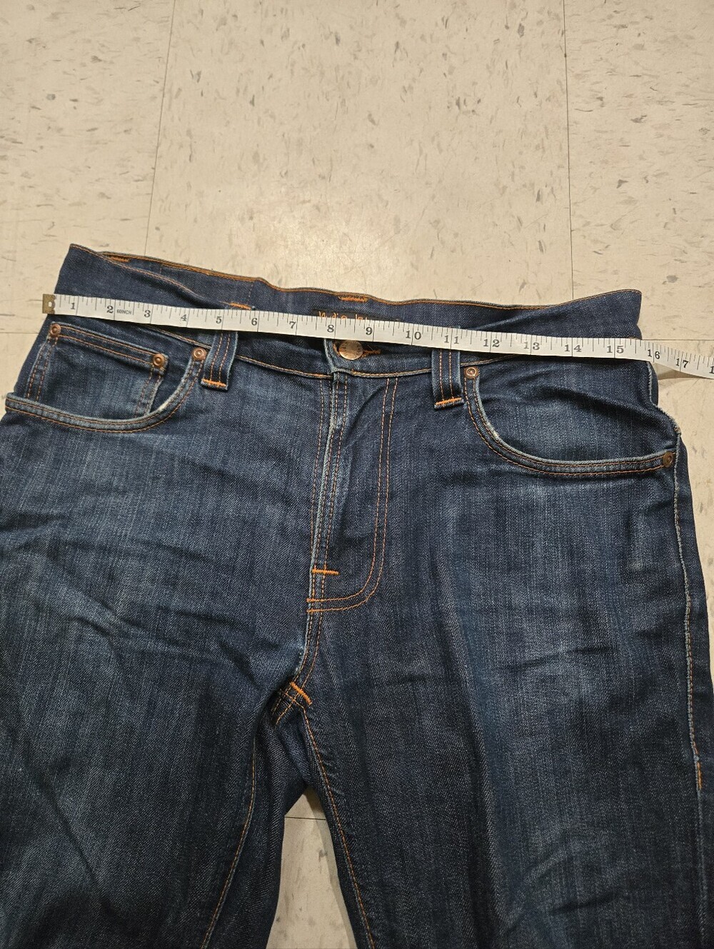 nudie jeans | thin finn | organic dry | Blue Denim Jeans | early 2000s - Picture 10 of 12